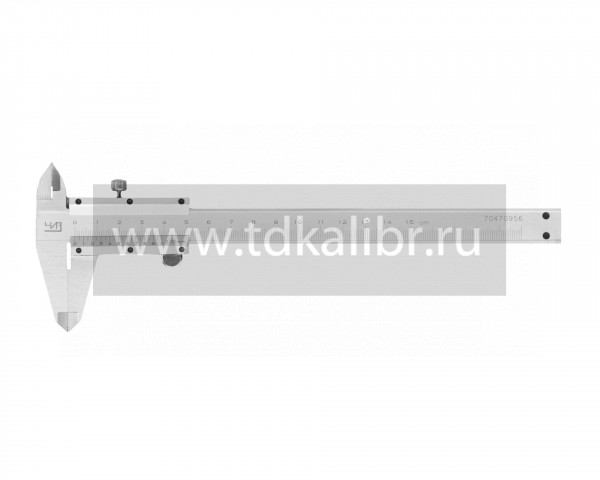 Штангенциркуль ШЦТ-1-250 0,05 с твердосплавными губками (ГРСИ №72189-18)  ЧИЗ