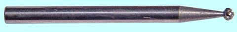 Борфреза сферическая  1,5x1,5x3x30 мм тип D спираль. насечка твердосплавная (D1,5 1,5М03) CNIC