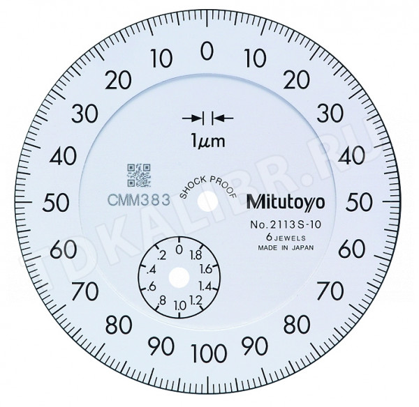 Индикатор час. типа ИЧ-  2 0,001 б/уш. ударопроч. 2113SB-10 Mitutoyo