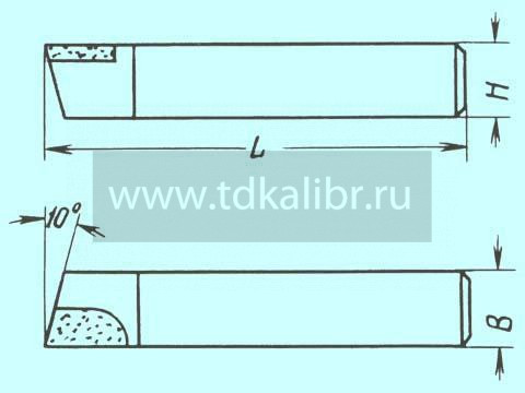 Резец Проходной упорный прямой 25х16х120 Т15К6