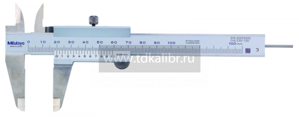 Штангенциркуль ШЦ-1-100 0,05 хромированный 530-100 Mitutoyo