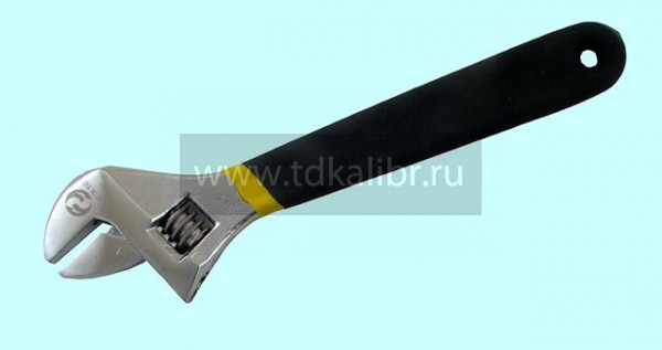 Ключ разводной КР-19 (150мм/6") хром. с полимер. покрыт. ручки, со шкалой CNIC (WT0151)