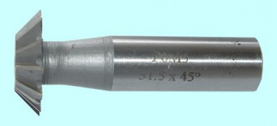 Фреза для пазов "ласточкин хвост" ц/х 31,5x71x8,0x16x45° мм с обрат. конус. Р6АМ5 CNIC