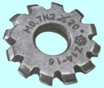 Фреза дисковая мелкомодульная m 0,6 32x13x3,2 мм №1 20° z=12 Р18