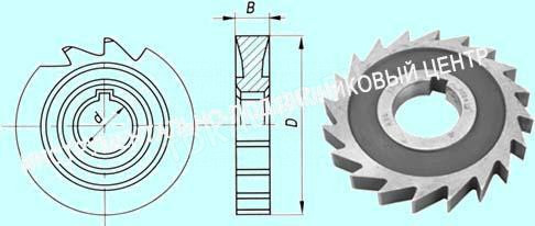 Фреза дисковая пазовая 100х12х32 Р6М5, Z =20