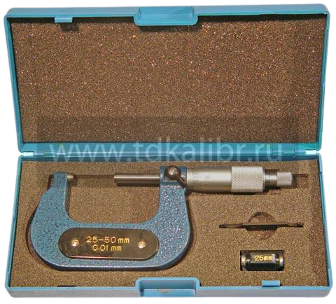 Микрометр Гладкий МК- 50 25- 50 мм (0,01) кл.т.1 тв.сплав "CNIC" (Шан 400-110)