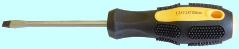 Отвертка Шлицевая 210 х 1,2 х 6,5мм (р.ч. 100мм) с магнитным наконечником "CNIC" (KT 2118-10)