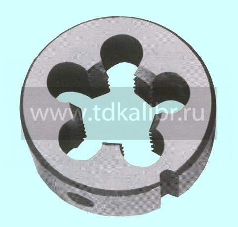 Плашка Дюймовая 1 1/2"- 6 UNC 60° 9ХС 6 ниток/дюйм dнар.75мм "CNIC"