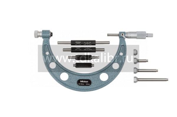 Микрометр МК- 150 0,01 (50-150) со сменными пятками 104-161A Mitutoyo