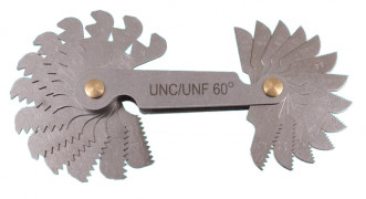 Набор резьбовых шаблонов для дюймовой резьбы UNC/UNF 60° из 26шт. (4-80) "CNIC"