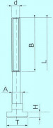 Болты к станочным пазам М10х160 паз 9,7 (YT1174-10) "CNIC"