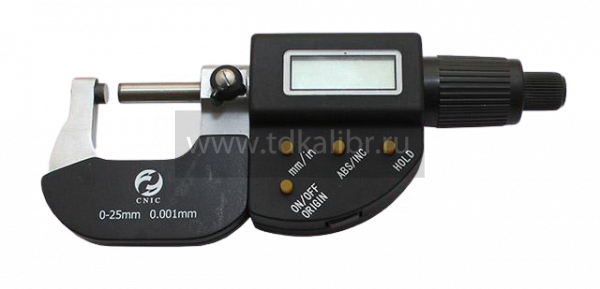 Микрометр Гладкий МК- 25 0- 25 мм (0,001) электронный "CNIC" (Шан 480-505)