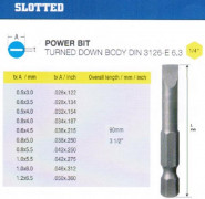 Биты шлицевые SL 4,0х0,8х 90мм CrV DIN3126 хвостовик Е1/4 "CNIC" в упаковке 10 шт.