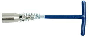 Ключ торц. свечной шарнир. 16/21мм с Т-образной ручкой хром. (57260)